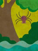 Fondo de pantalla Cute Spider 132x176