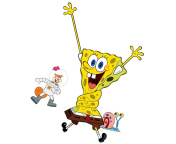 Das Spongebob and Sandy Cheeks Wallpaper 176x144