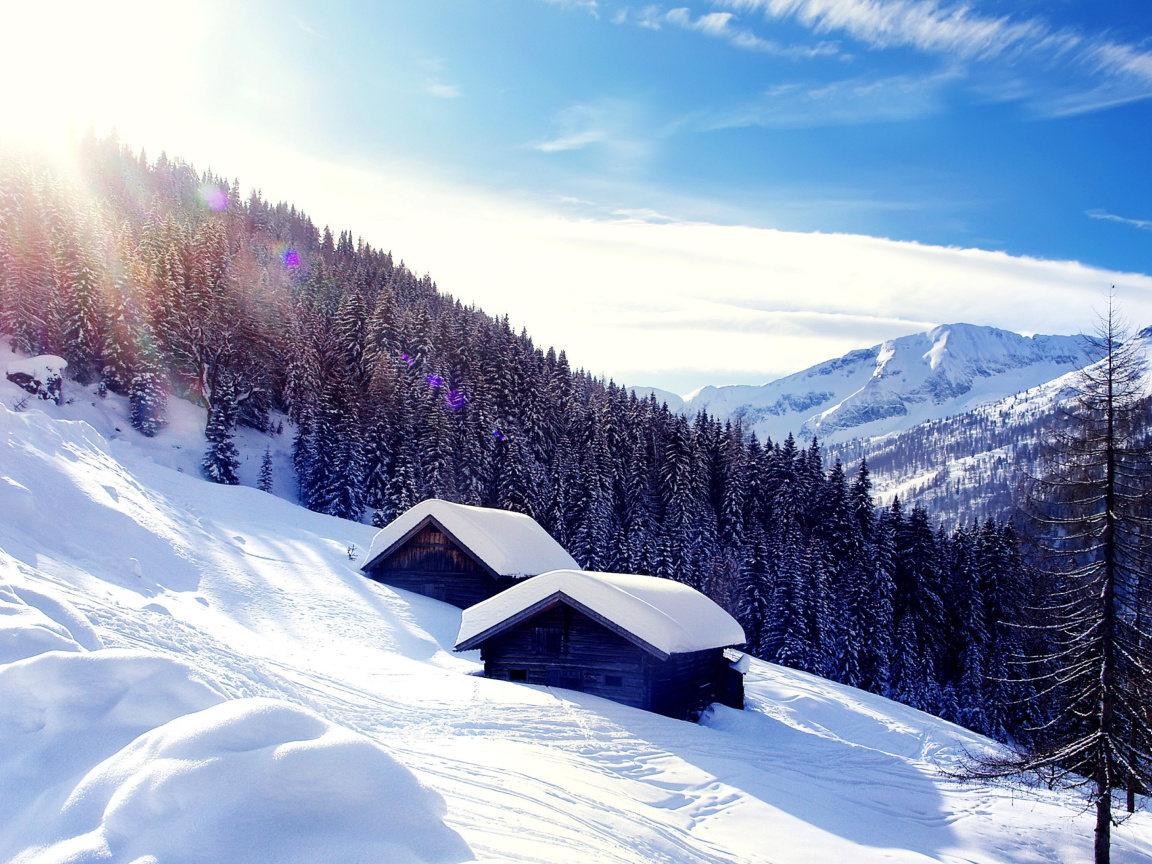 Das Early frosts in Austrian Alps Wallpaper 1152x864