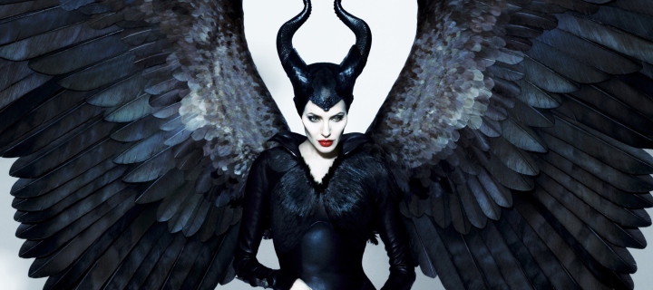 Sfondi Maleficente, Angelina Jolie 720x320