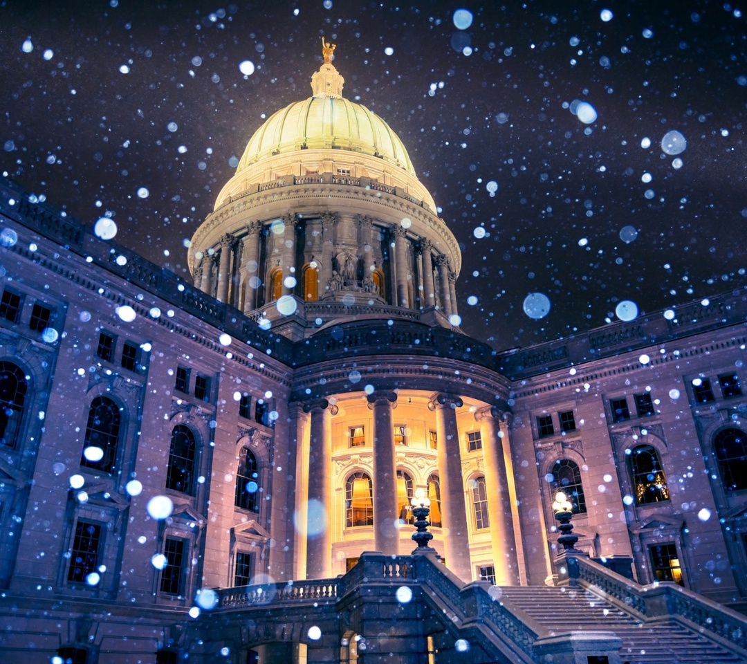 Das Madison, Wisconsin State Capitol Wallpaper 1080x960