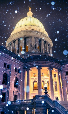 Das Madison, Wisconsin State Capitol Wallpaper 240x400