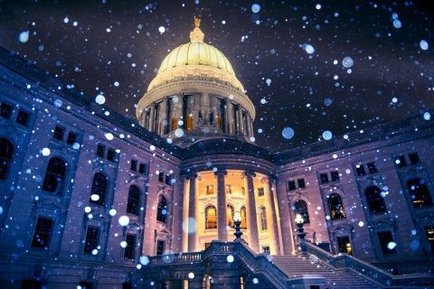 Madison, Wisconsin State Capitol wallpaper 480x320