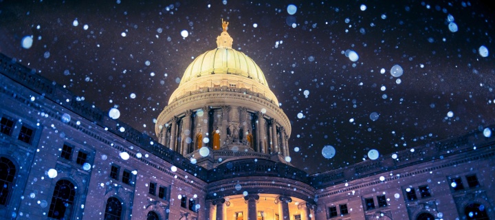 Das Madison, Wisconsin State Capitol Wallpaper 720x320