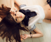 Das Cute Asian Model Wallpaper 176x144