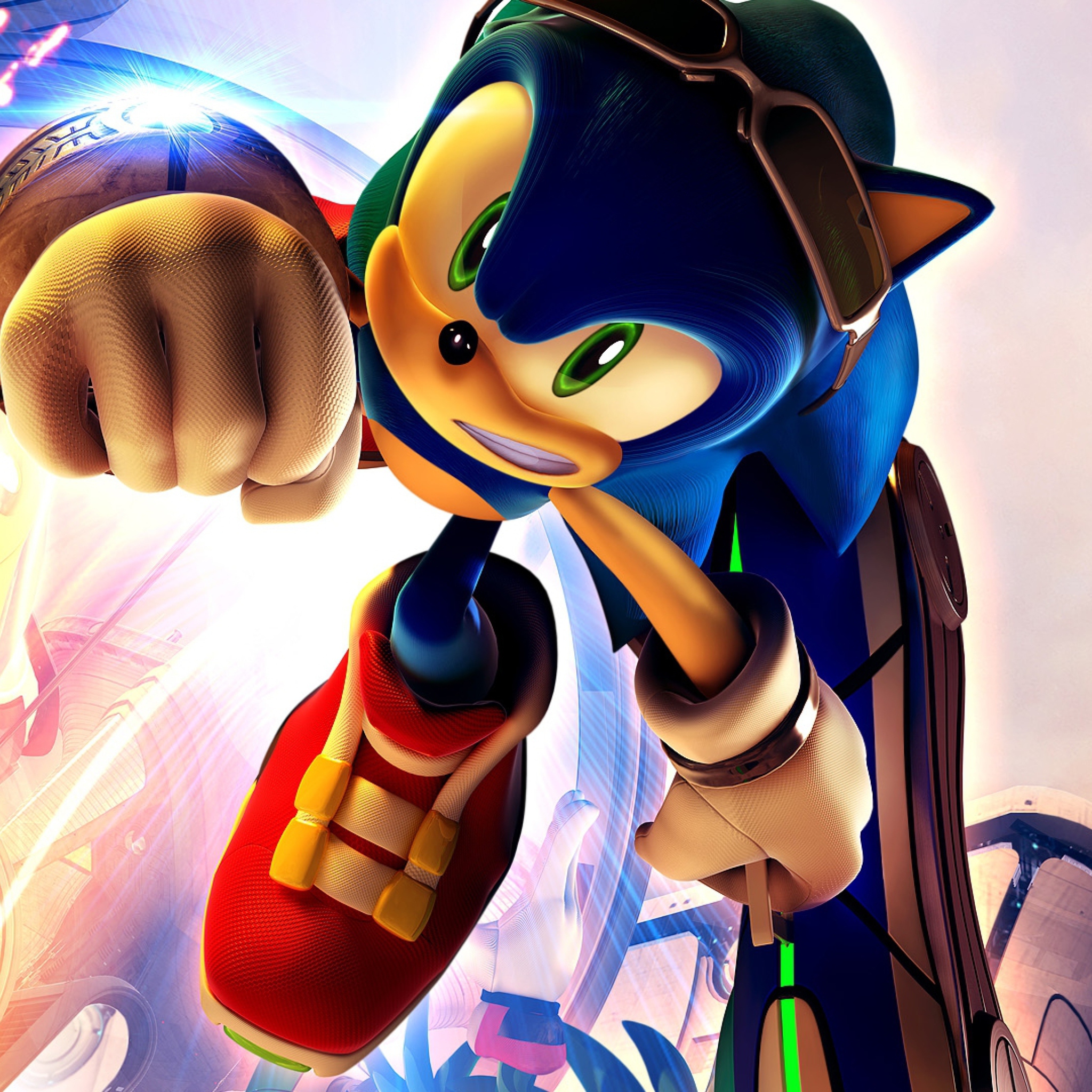 Sonic In Galaxy wallpaper 2048x2048