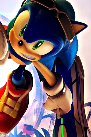Sonic In Galaxy wallpaper 320x480