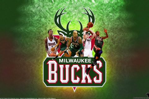 Screenshot №1 pro téma Milwaukee Bucks Pic 480x320