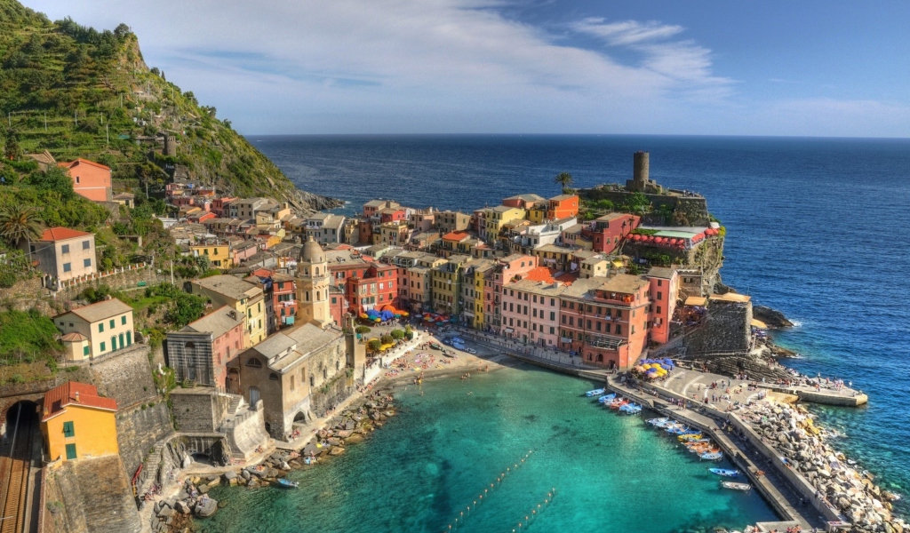 Cinque Terre Italy wallpaper 1024x600