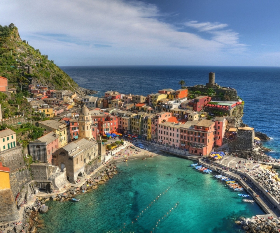 Fondo de pantalla Cinque Terre Italy 960x800