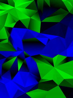 Das Blue And Green Galaxy S5 Wallpaper 240x320