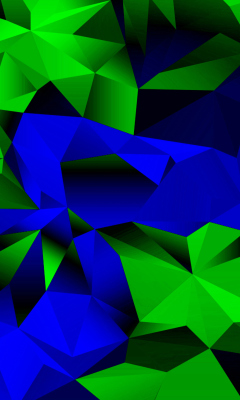 Blue And Green Galaxy S5 wallpaper 240x400