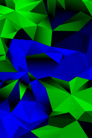 Das Blue And Green Galaxy S5 Wallpaper 320x480