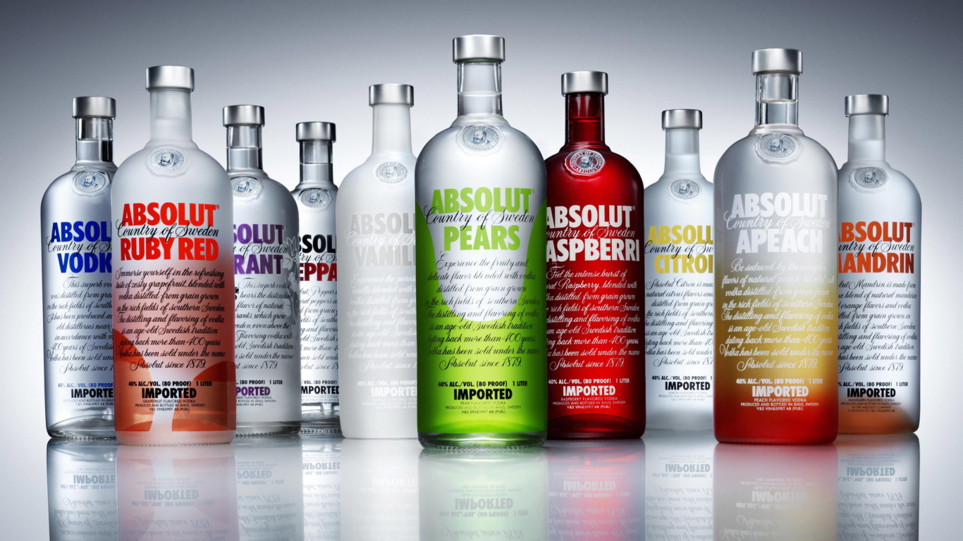 Absolut Vodka Family wallpaper 1366x768