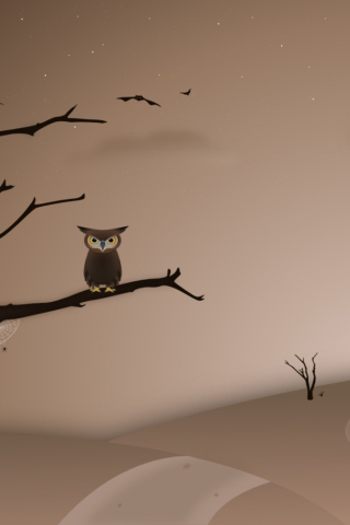 Owl wallpaper 320x480