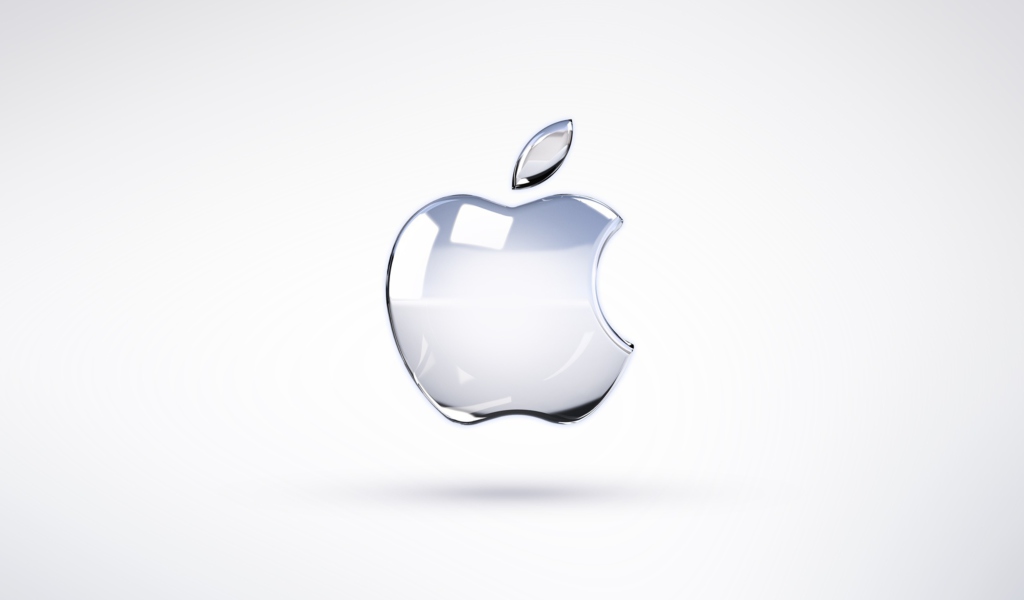 Apple Glossy Logo wallpaper 1024x600