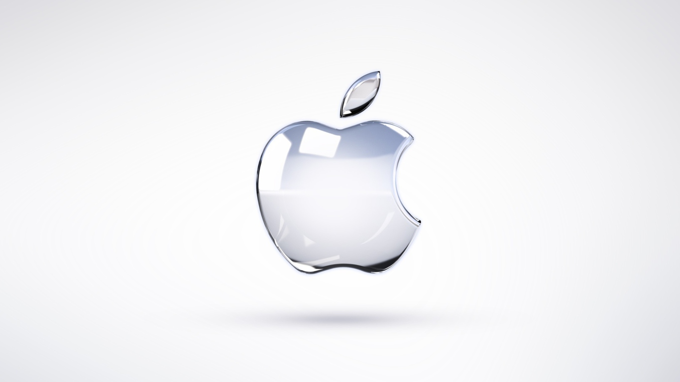 Sfondi Apple Glossy Logo 1366x768