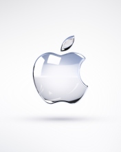 Das Apple Glossy Logo Wallpaper 176x220