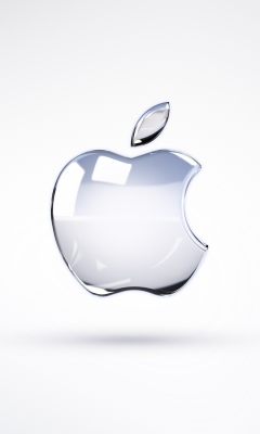 Das Apple Glossy Logo Wallpaper 240x400