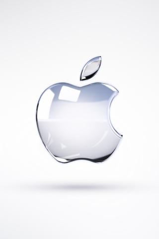 Apple Glossy Logo wallpaper 320x480