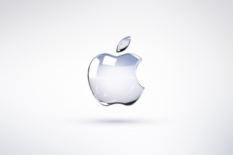 Apple Glossy Logo wallpaper 480x320