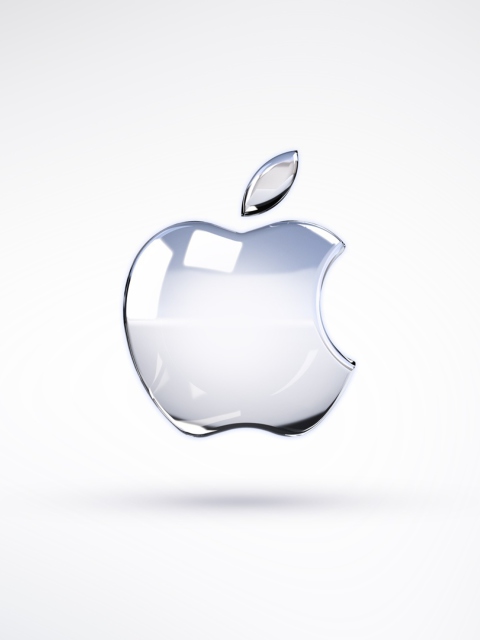 Das Apple Glossy Logo Wallpaper 480x640