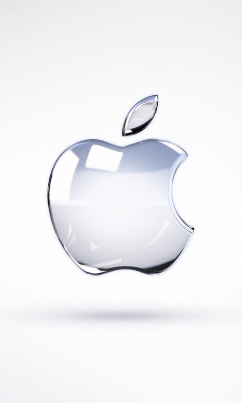 Apple Glossy Logo wallpaper 480x800