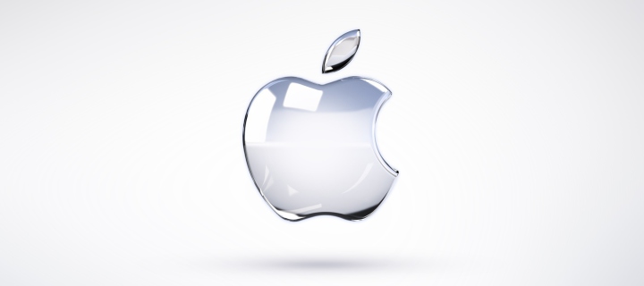 Apple Glossy Logo wallpaper 720x320