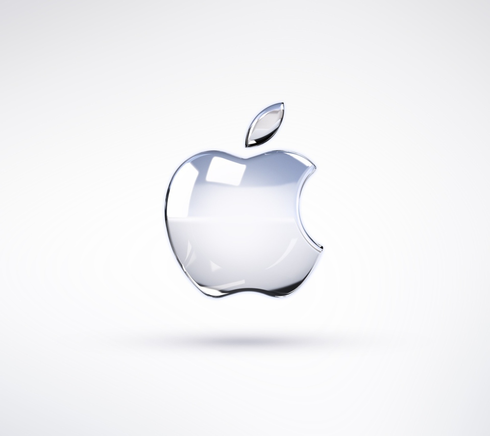 Das Apple Glossy Logo Wallpaper 960x854