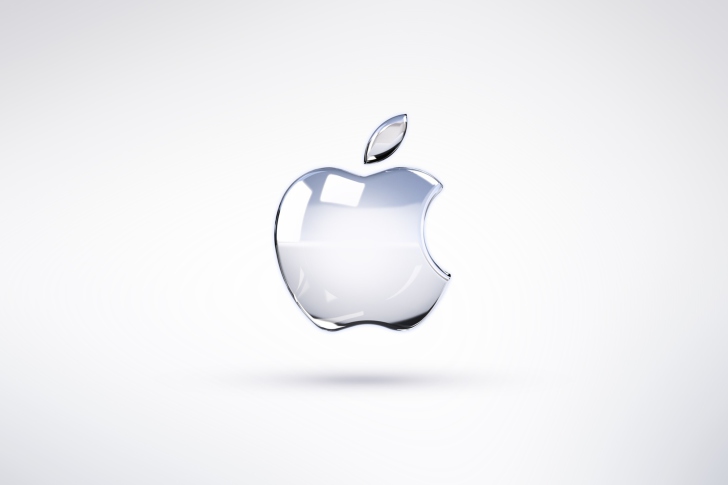 Das Apple Glossy Logo Wallpaper