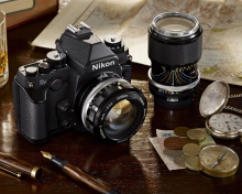 Das Nikon Camera And Lens Wallpaper 220x176