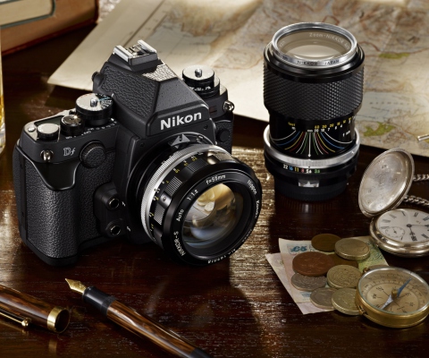 Das Nikon Camera And Lens Wallpaper 480x400