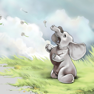 Funny Elephant sfondi gratuiti per iPad 3
