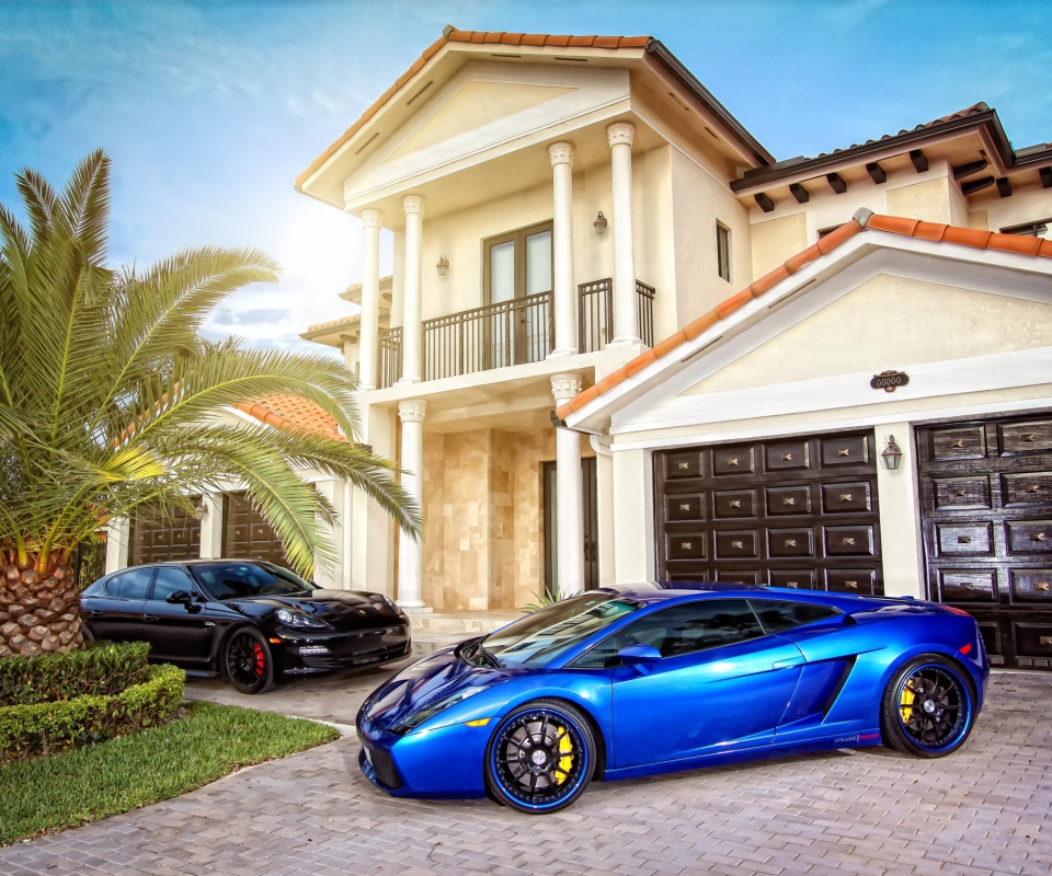 Обои Mansion, Luxury Cars 960x800