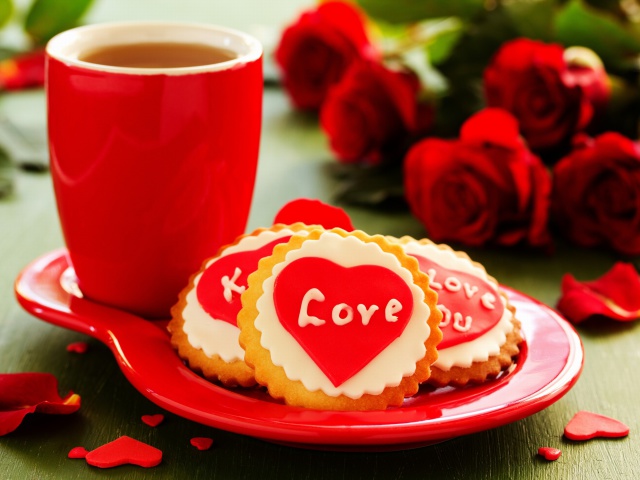 Das Love Biscuits Wallpaper 640x480