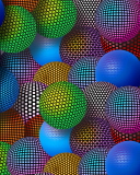 3D Neon Balls wallpaper 128x160