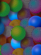 Sfondi 3D Neon Balls 132x176