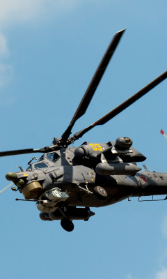 Обои Mil Mi-28 Havoc Helicopter 240x400