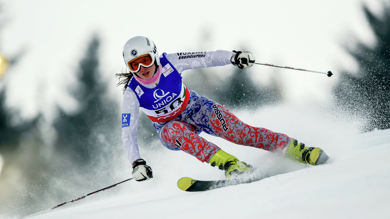 Fondo de pantalla Skiing XXII Olympic Winter Games 1280x720