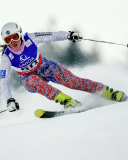 Обои Skiing XXII Olympic Winter Games 128x160