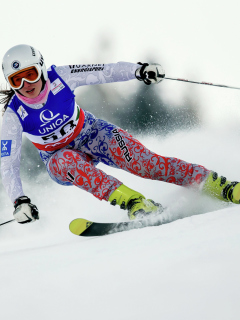 Das Skiing XXII Olympic Winter Games Wallpaper 240x320