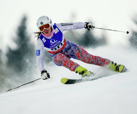 Skiing XXII Olympic Winter Games wallpaper 480x400