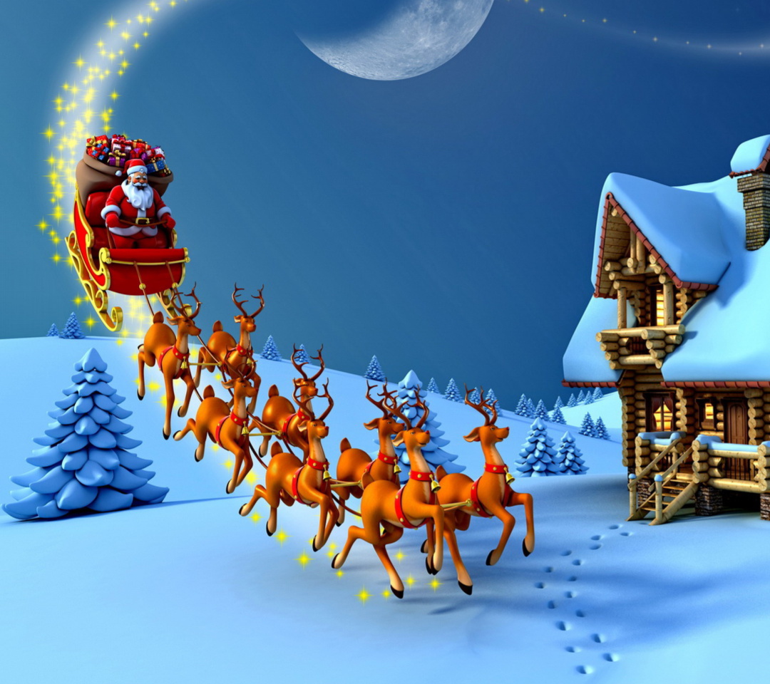 Fondo de pantalla Christmas Night 1080x960