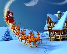 Fondo de pantalla Christmas Night 220x176