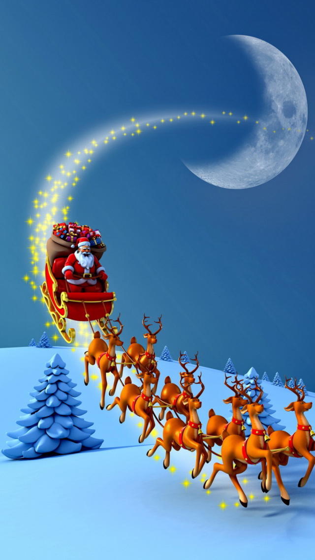 Screenshot №1 pro téma Christmas Night 640x1136
