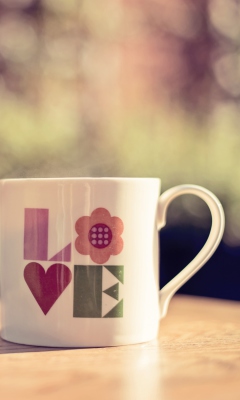 Love Mug wallpaper 240x400