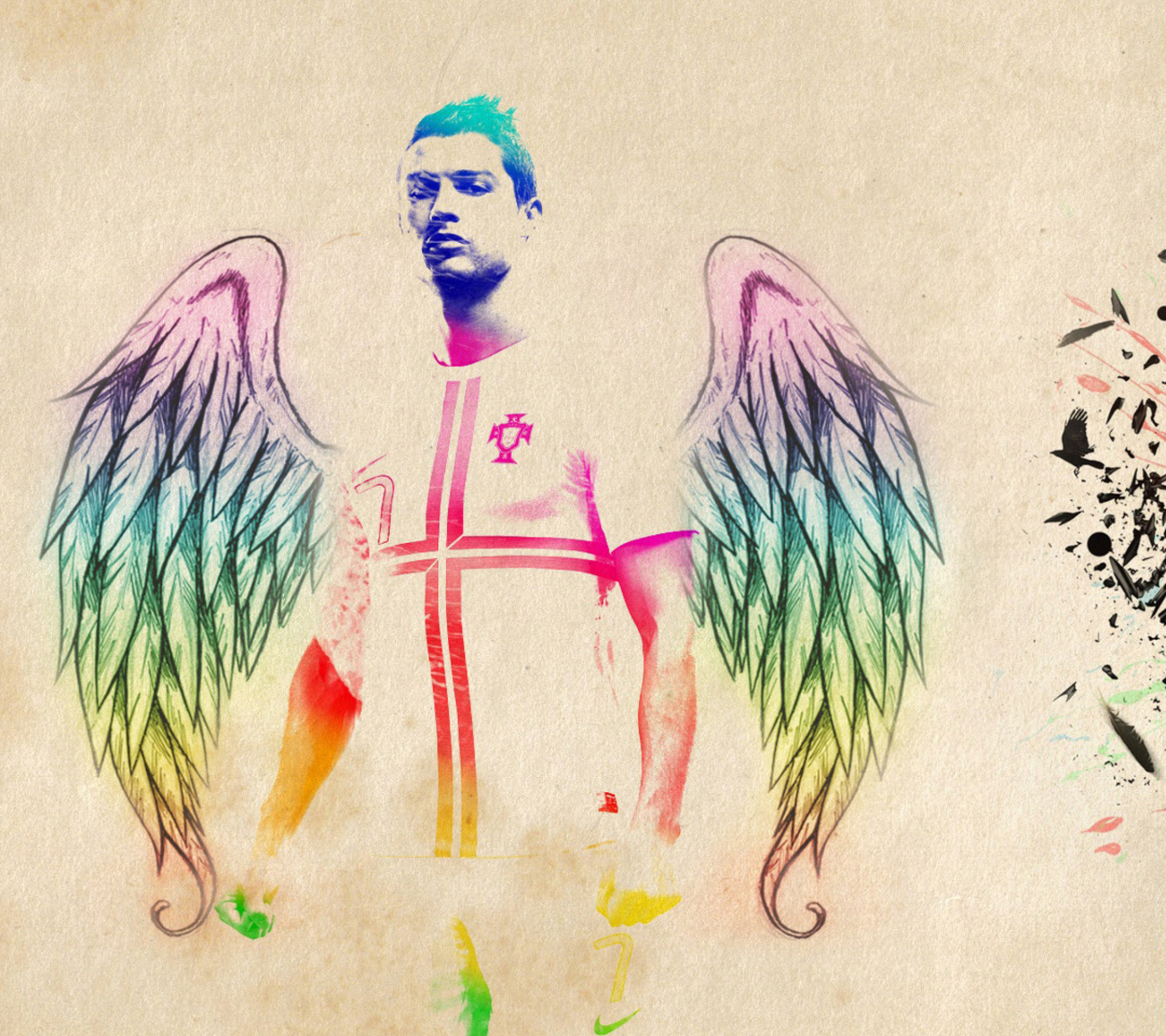 Cristiano Ronaldo Angel wallpaper 1080x960