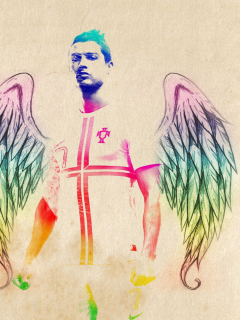 Das Cristiano Ronaldo Angel Wallpaper 240x320