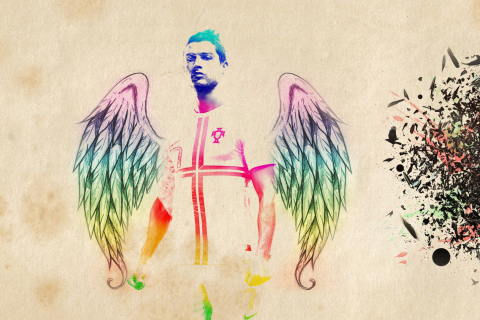 Cristiano Ronaldo Angel wallpaper 480x320