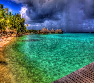 Kostenloses Bora Bora Beach In Paynes Bay Wallpaper für iPad